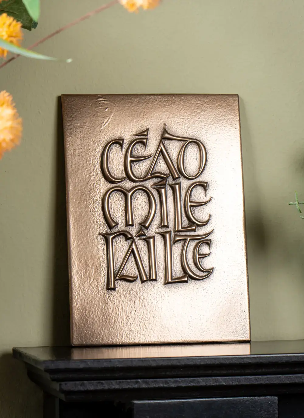 Cead Mile Failte Bronze Plaque